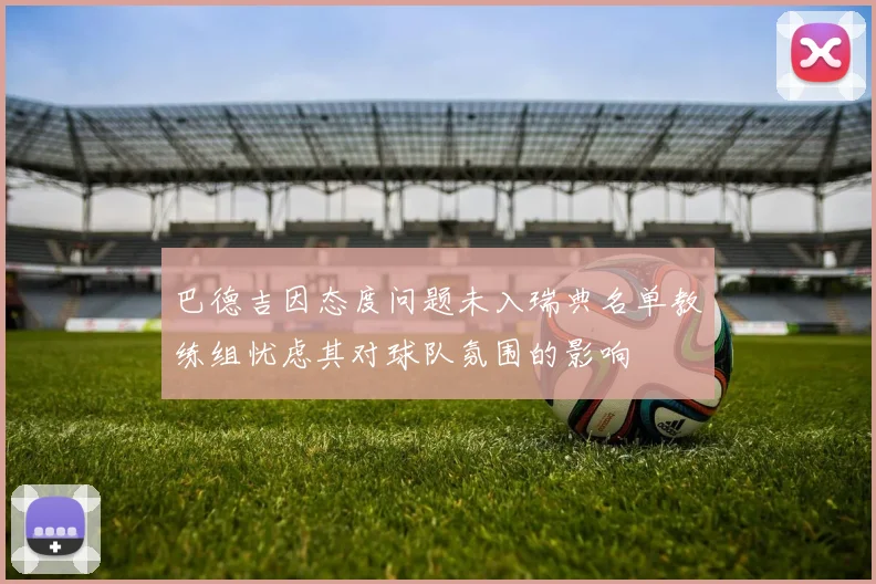 巴德吉因态度问题未入瑞典名单教练组忧虑其对球队氛围的影响